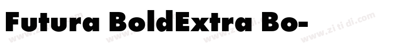 Futura BoldExtra Bo字体转换
